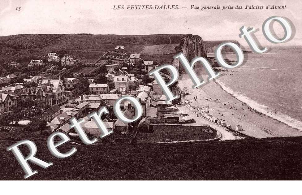 Les Petites Dalles - Vue Generale prise des Falaises d'Amont