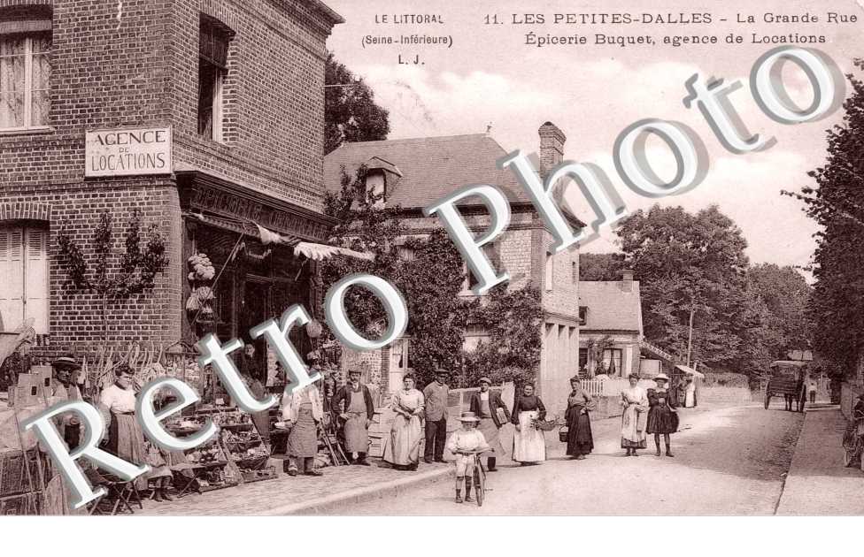 la Grande Rue, Epicerie Buquet, Agence de Locations, les Petites Dalles