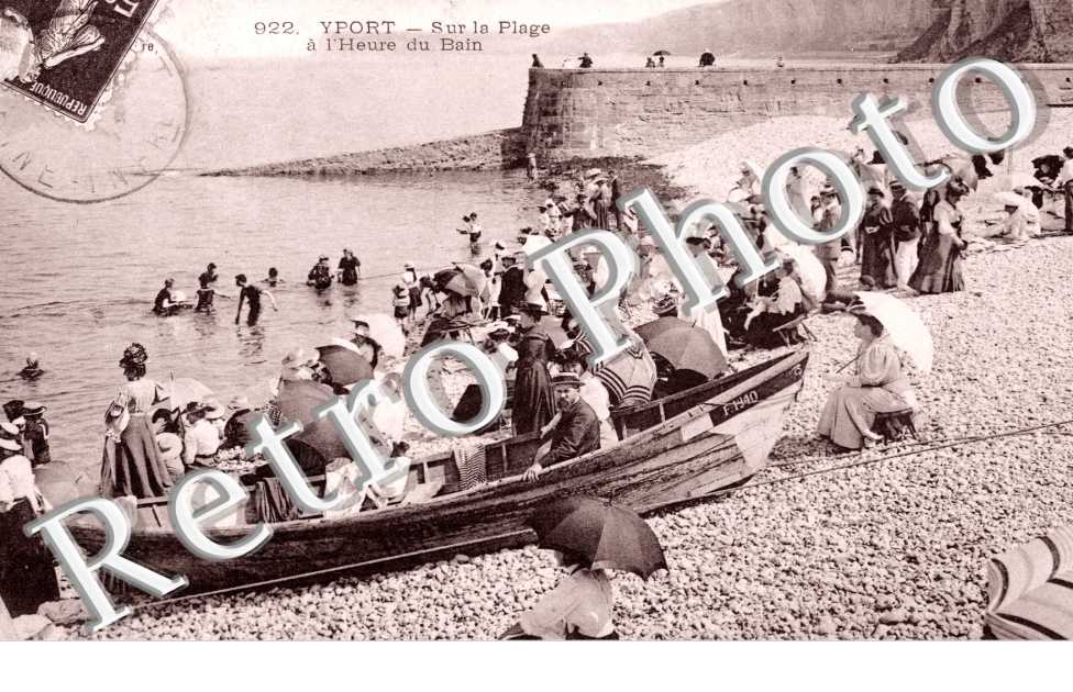 Sur la plage a l'heure du bain