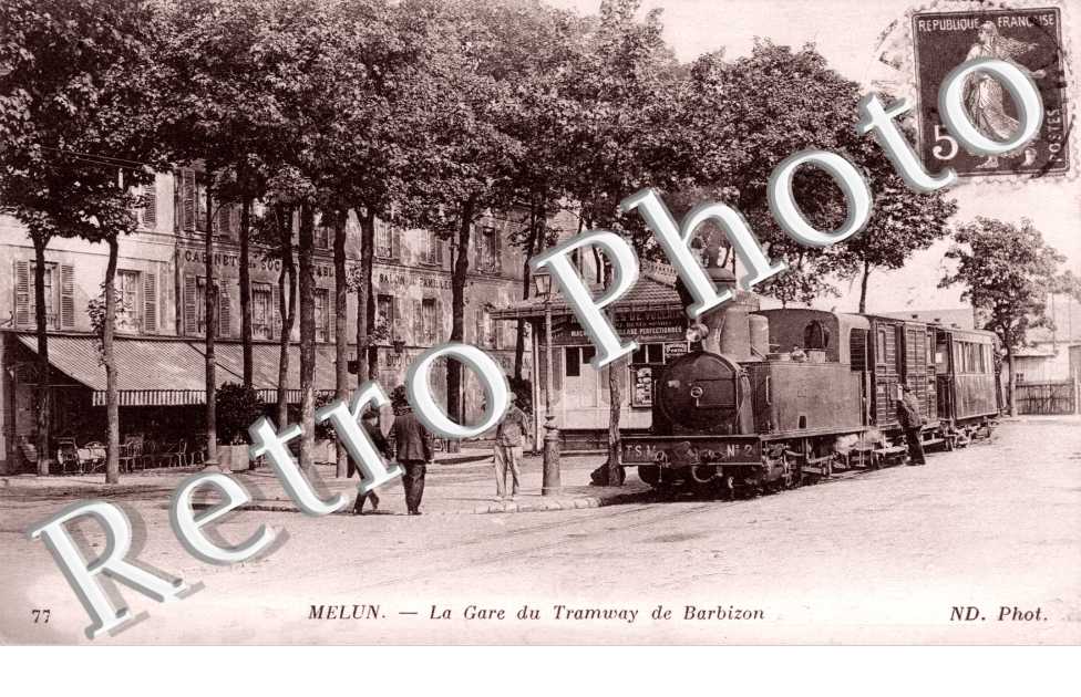 La gare du tramway de Barbizon
