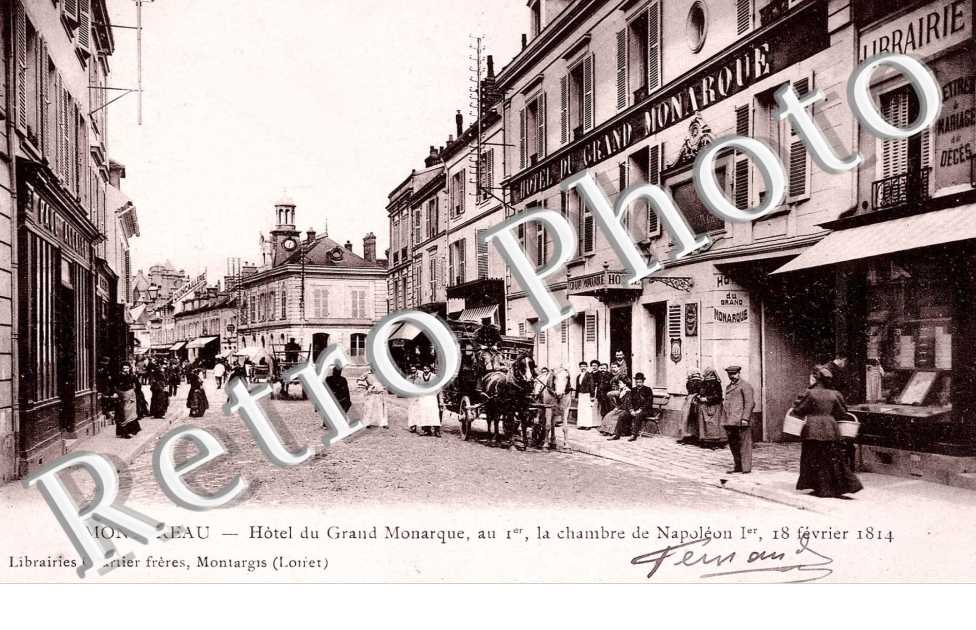 HOTEL DU GRAND MONARQUE au 1er , la chambre de Napoleon 1er, 18 fevrier 1814