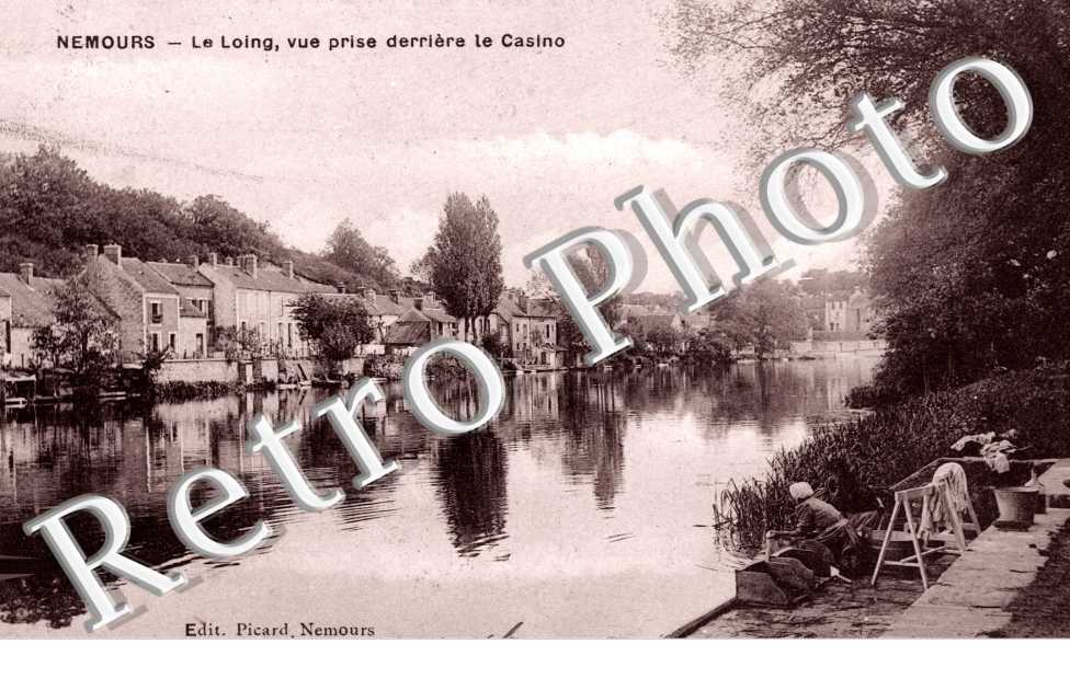 le Loing, Vue prise derriere le Casino