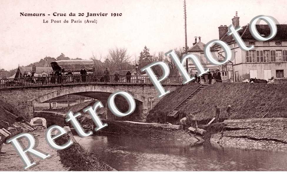 le Pont de Paris, la Crue de Janvier 1910