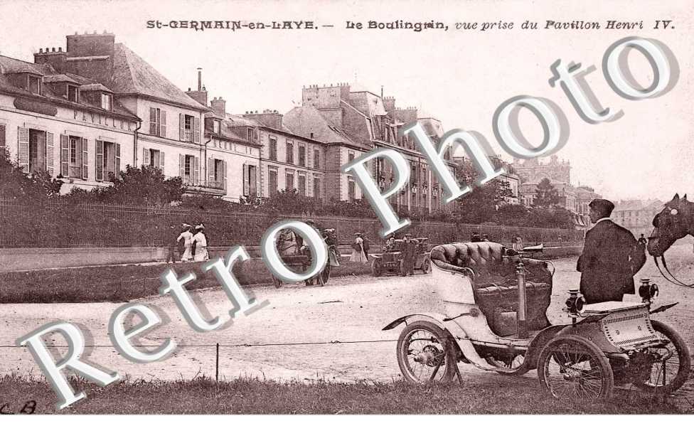 LE BOULINGRIN  vue prise du pavillon Henri IV
