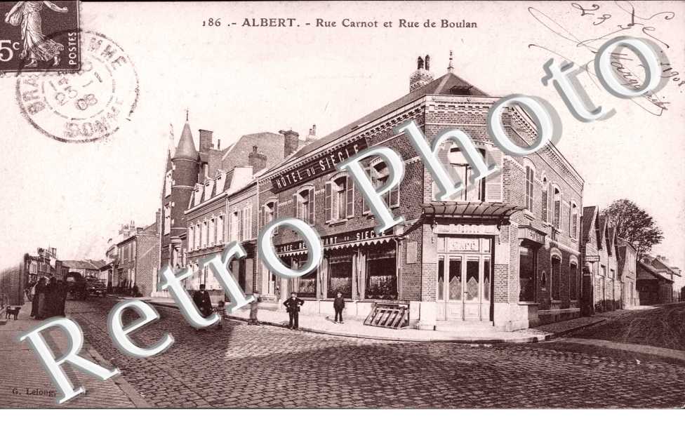 la Rue Carnot et la Rue Boulan