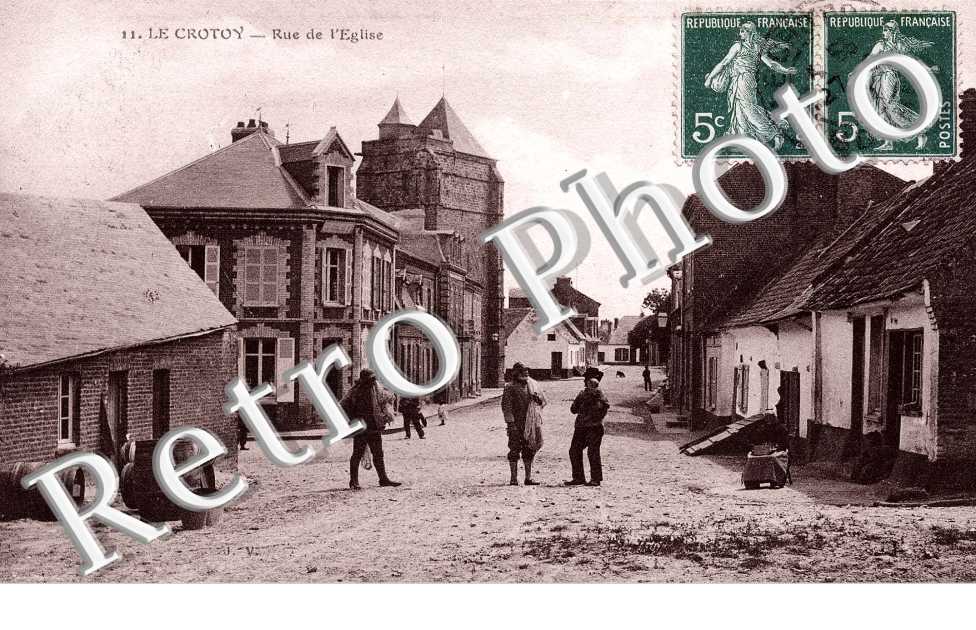 rue de l'église en 1910