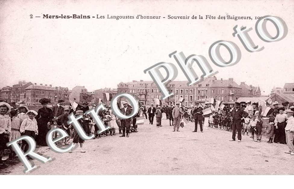 Les langoustes d'honneur - souvenir de la fete des baigneurs 1905