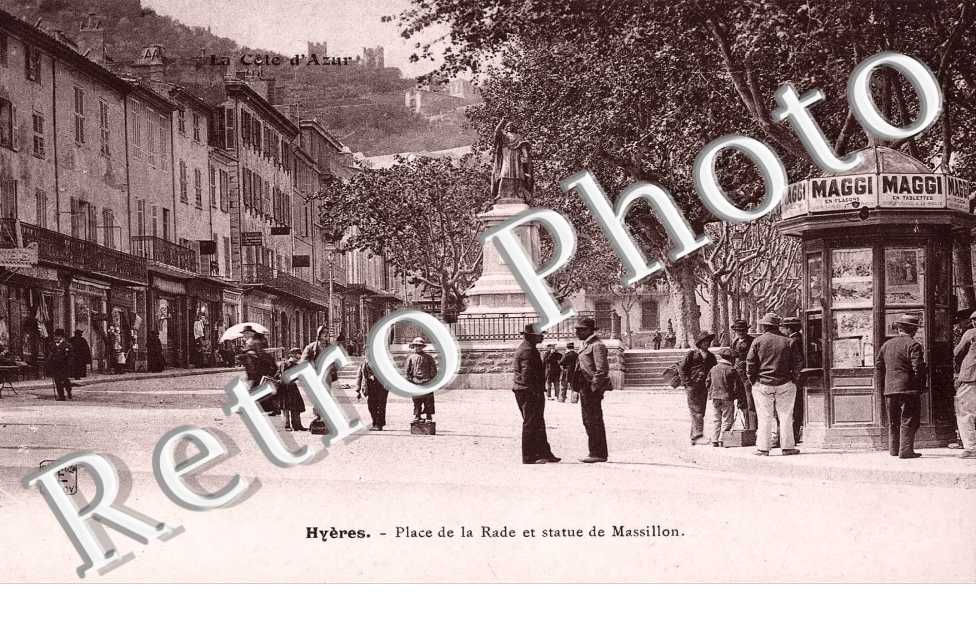 Place de la Rade et statue Massillon