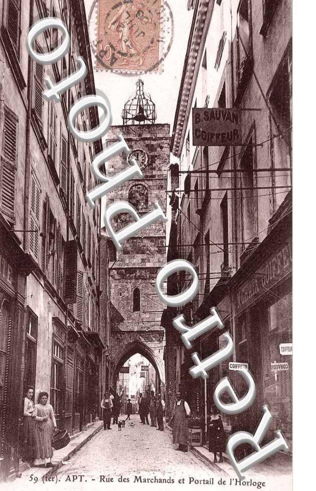 Rue des Marchands et Portail de l'Horloge