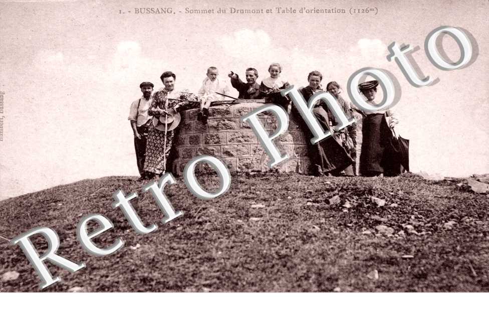 Sommet du Drumont et table d'orientation