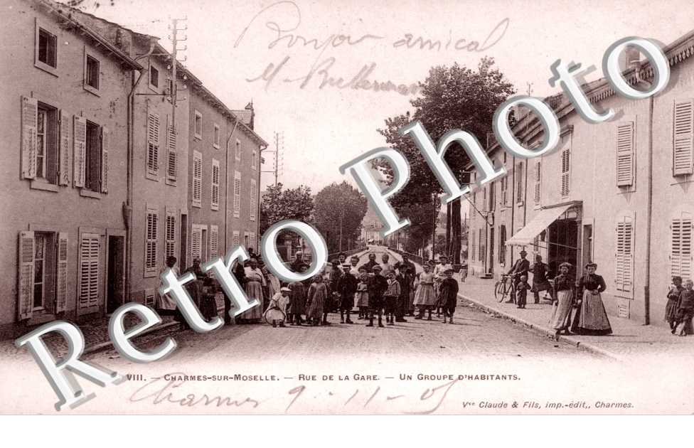 Charmes-sur-Moselle, Rue de la Gare, Un Groupe d'Habitants