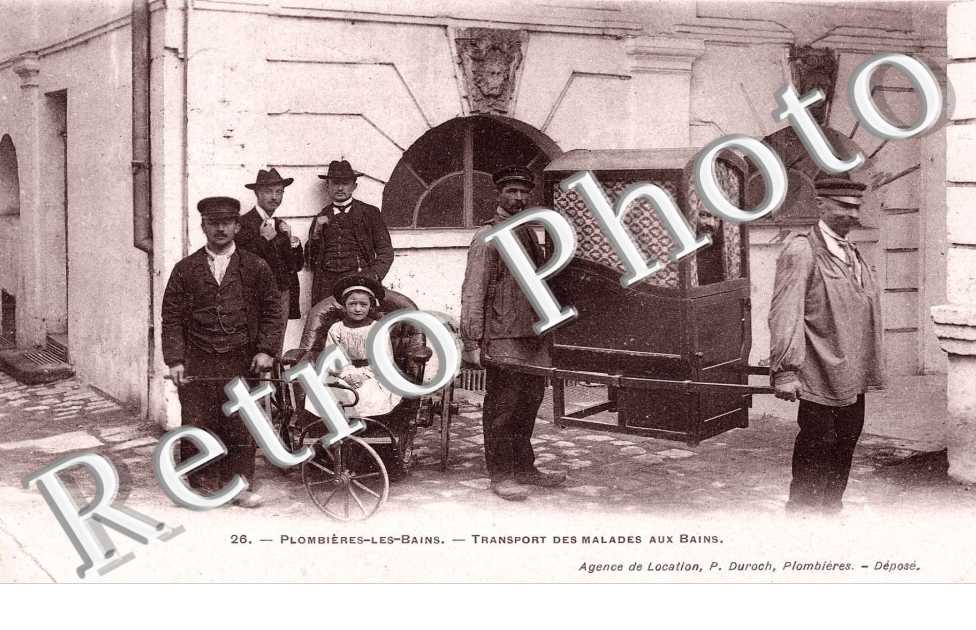Transport des malades aux bains