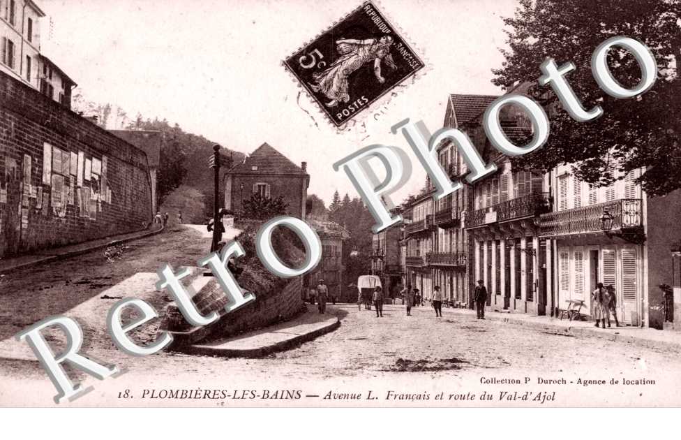 l'Avenue Louis Francais et la Route du Val d'Ajol