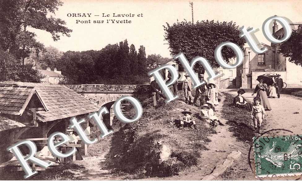 Le lavoir et pont sur l'Yvette