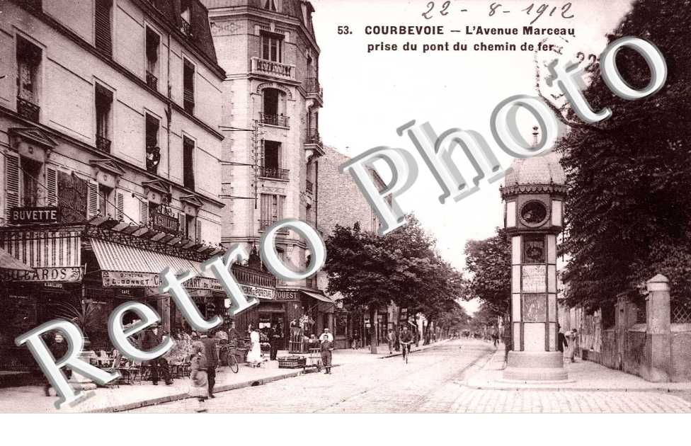 L'AVENUE MARCEAU PRISE DU PONT DU CHEMIN DE FER