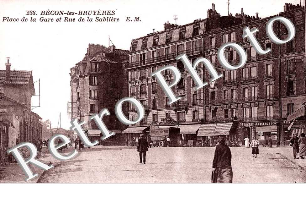 BECON LES BRUYERES PLACE DE LA GARE ET RUE DE LA SABLIERE