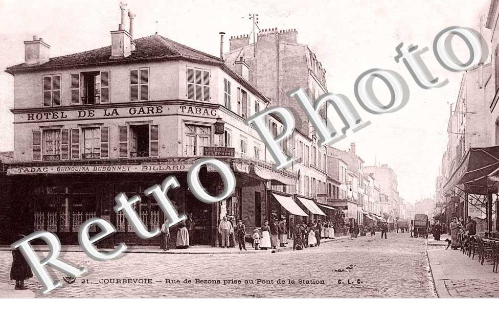 rue de Bezons prise au Pont de la Station