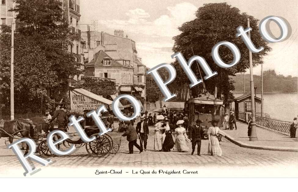 Le quai du President Carnot - attelage de cheval - Tramway