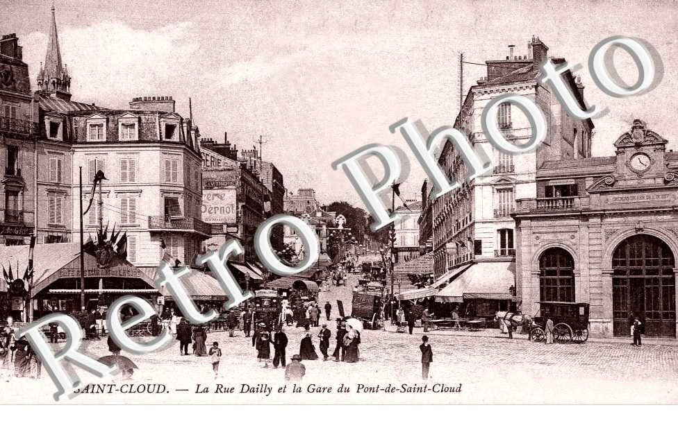 RUE DAILLY et la gare du Pont de Saint Cloud