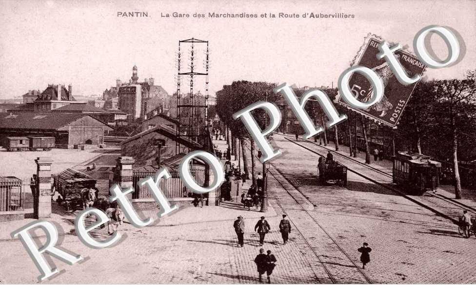La gare des marchandises  et la route d'Aubervilliers