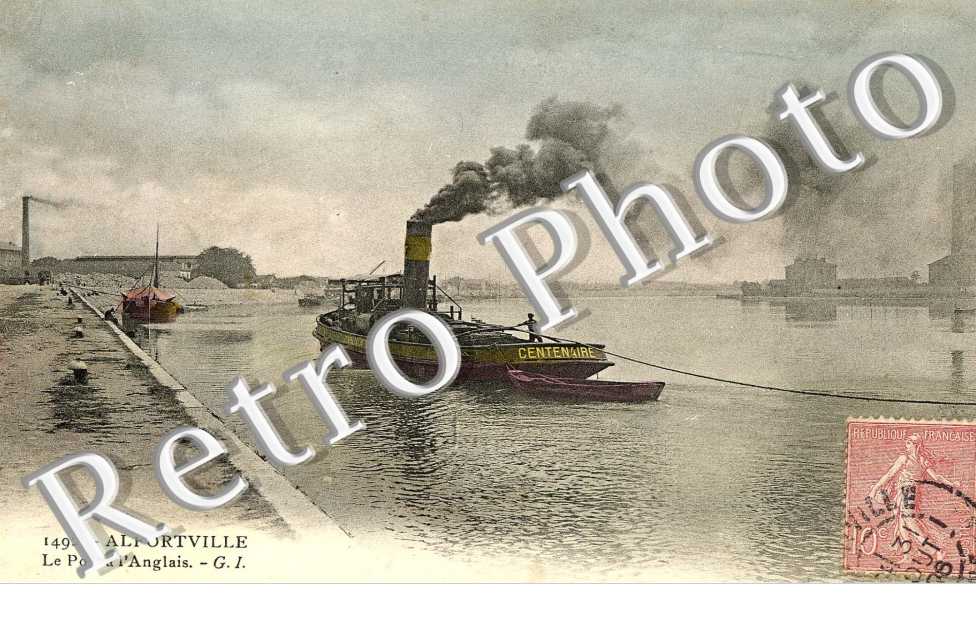 Le port a l'anglais - G.I. - bateau (couleur)