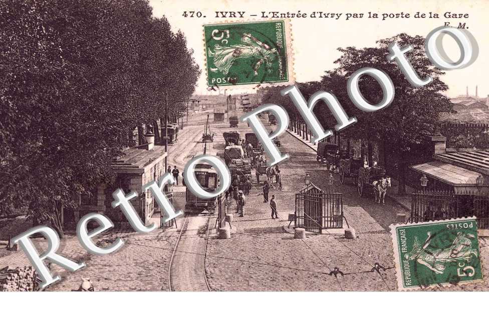 l'entrée d'Ivry par la porte de la Gare