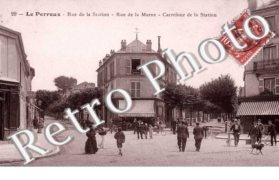 rue de la Station. Rue de la Marne. Carrefour de la Station