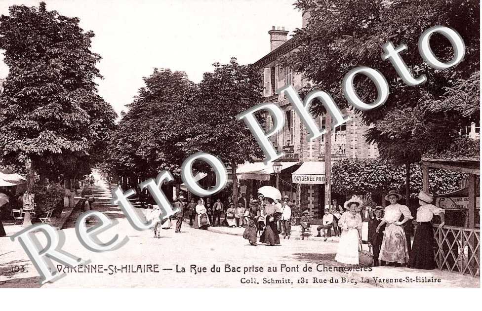 La rue du bac prise du pont de Chennevières