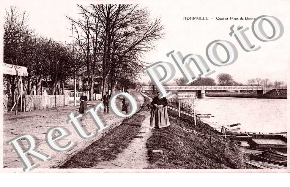 ADAMVILLE QUAI ET PONT DE BONNEUIL