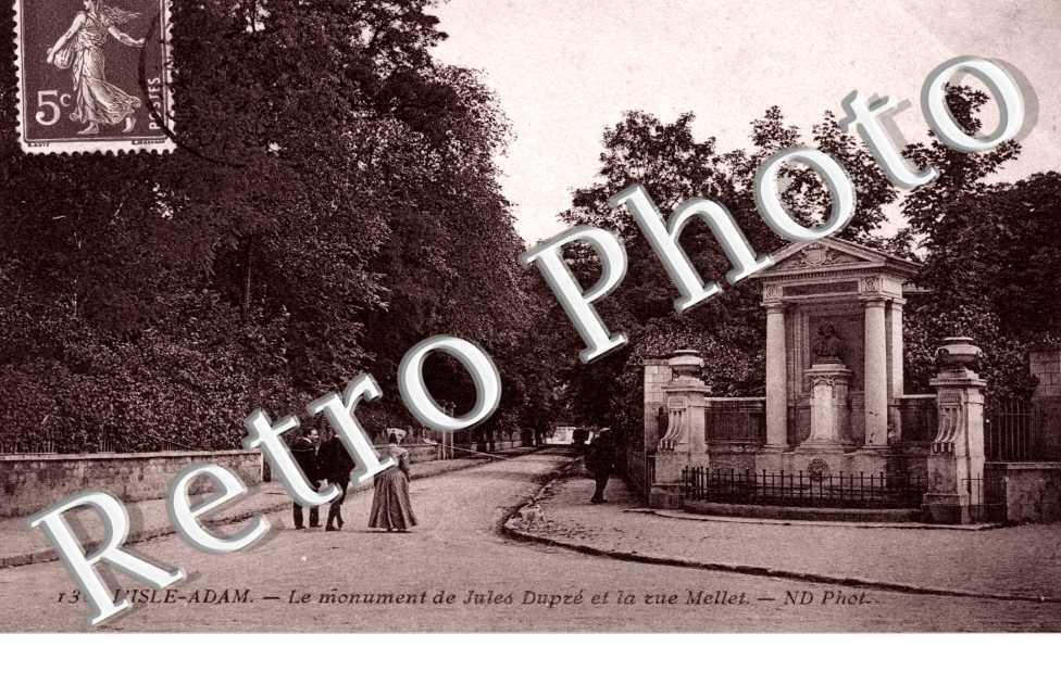 Le Monument de Jules Dupré et la rue Mellet