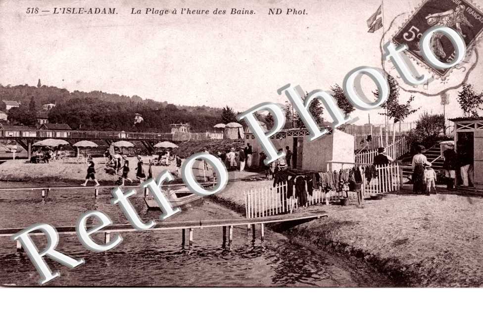 la plage a l'heure des bains