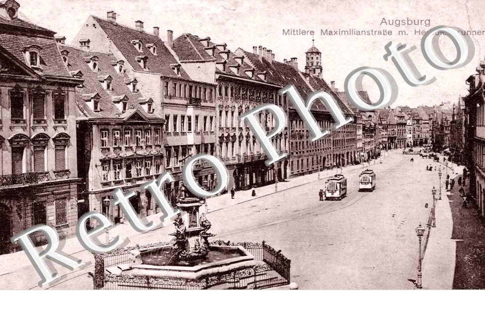 Mittlere Maximilianstrasse m. Herkulesbrunnen