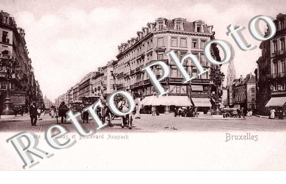 place Fontainas et boulevard Anspach