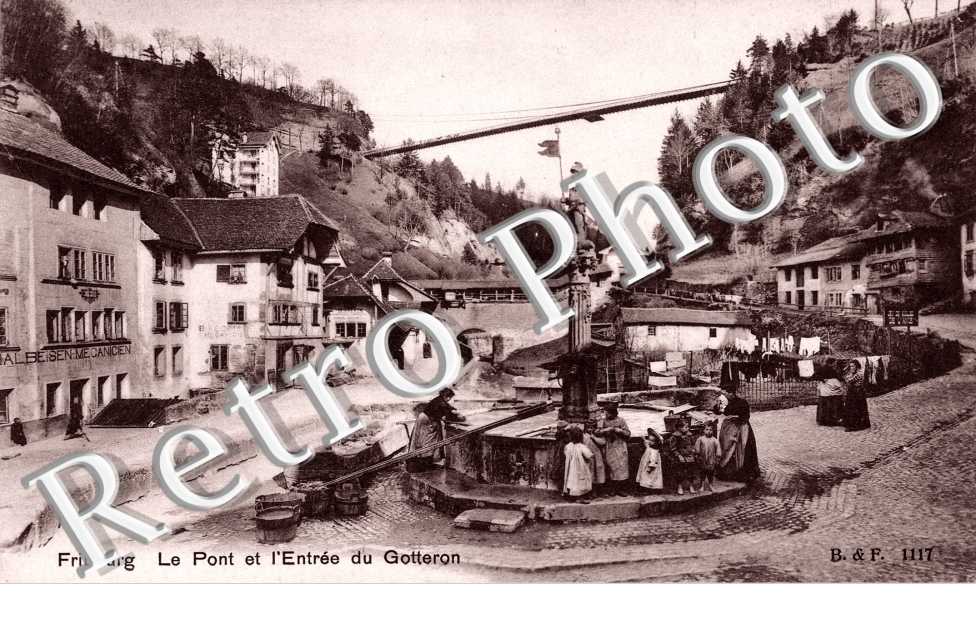 le Pont et l'Entree du Gotteron