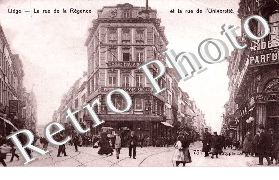 la rue de la Régence et la rue de l'Université
