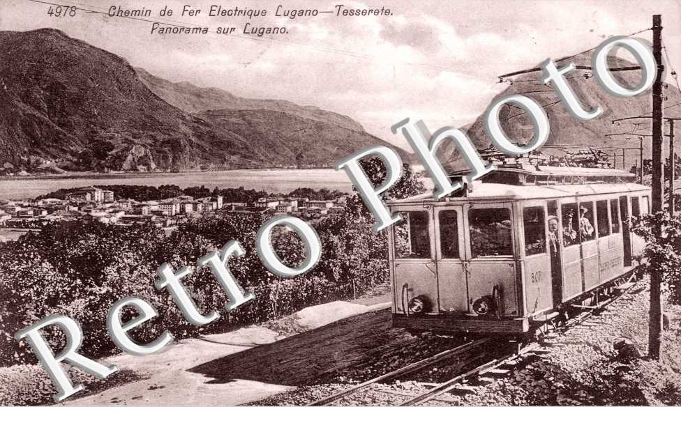 Chemin de Fer Electrique Lugano, Tesserete, panorama sur Lugano