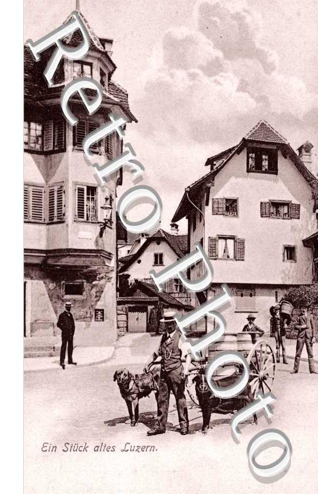 Ein Stuck altes Luzern, Attelage de chiens