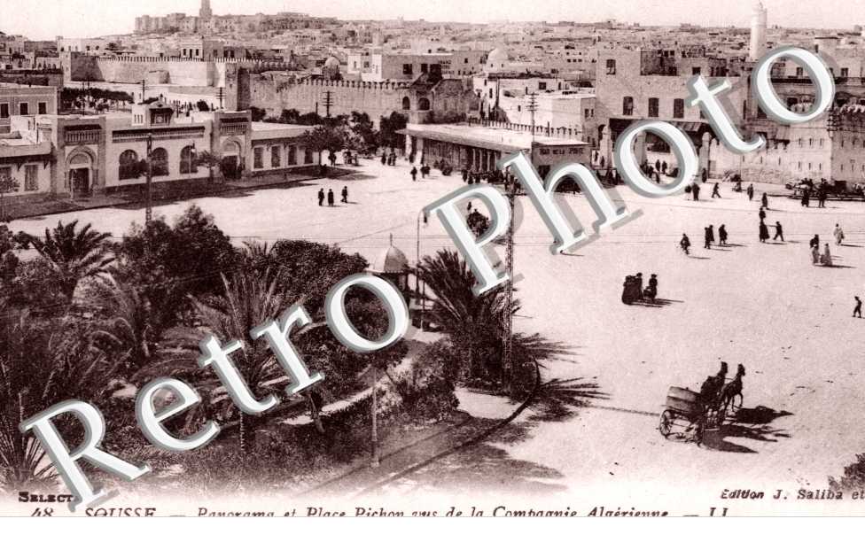 Panorama et Place Pichon vus de la Compagnie Algerienne