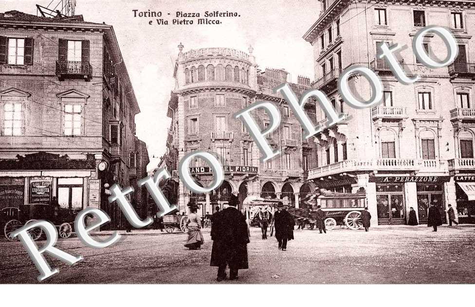 Piazza Solferino e via Pietro Micca
