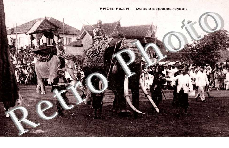 Défilé d'éléphants royaux