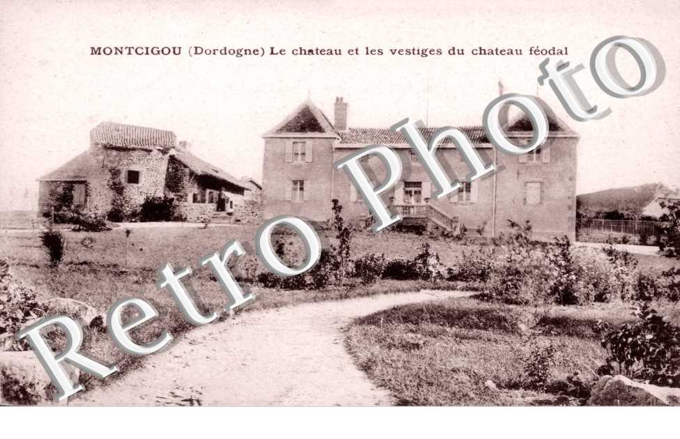 Montcigou Le chateau et les vestiges du chateau feodal