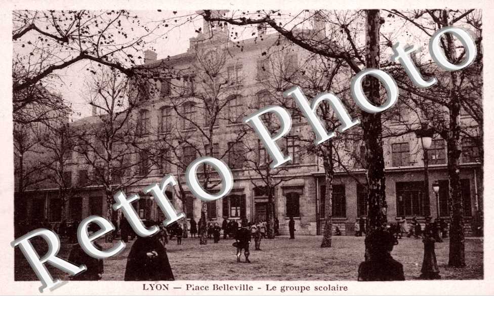 place Belleville Le groupe scolaire