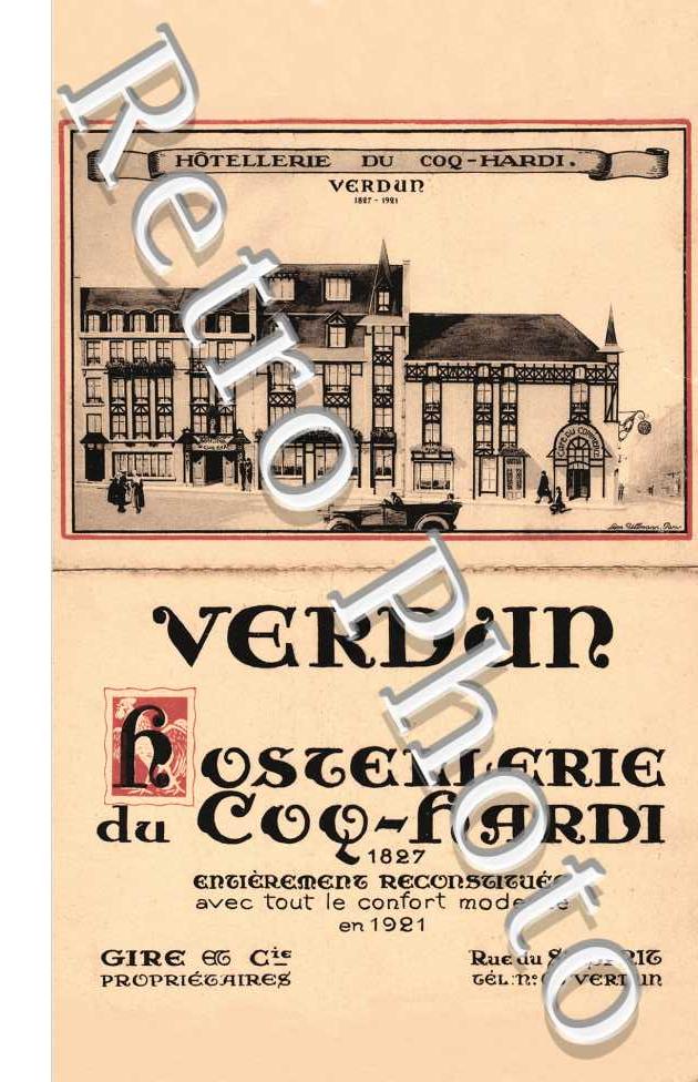 Hotellerie du Coq Hardi  rue du Saint Esprit
