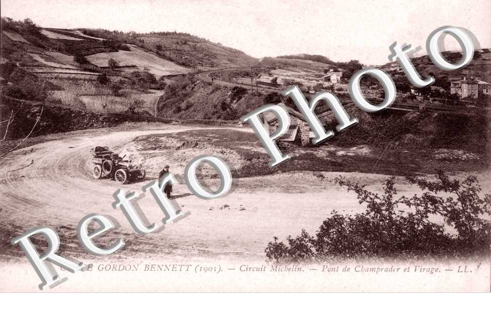 Coupe Gordon Bennett  Circuit Michelin Pont de Champrader et virage