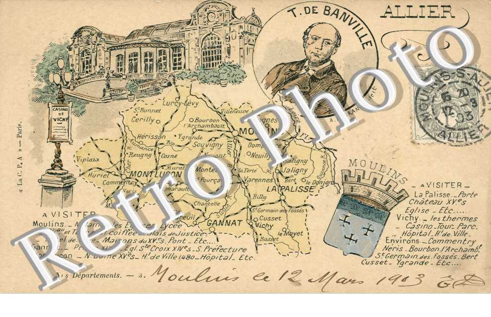 Carte de l'Allier