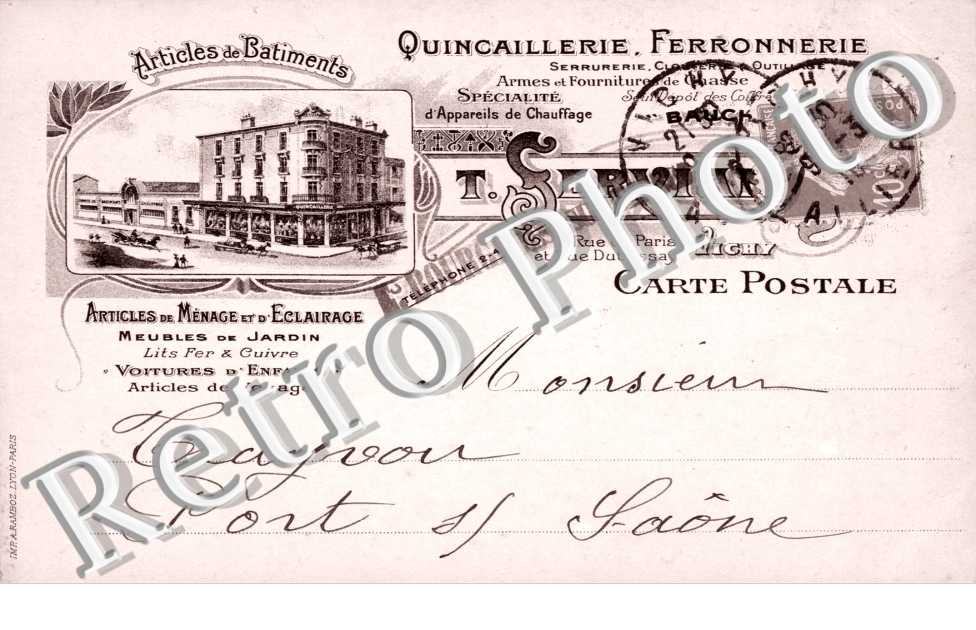 Quincaillerie Ferronnerie SERVIANT rue de Paris et place Dubessay