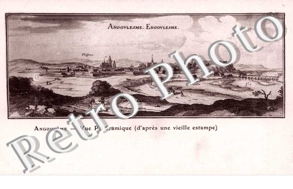 vue panoramique d'apres une vieille estampe