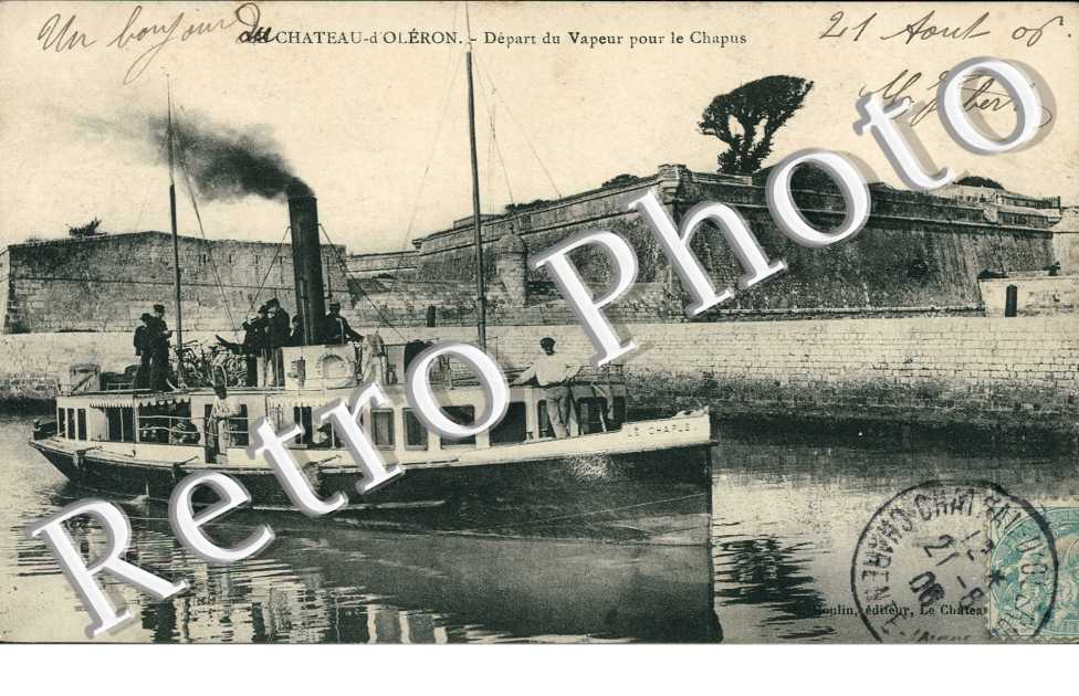 Depart du Vapeur pour le Chapus