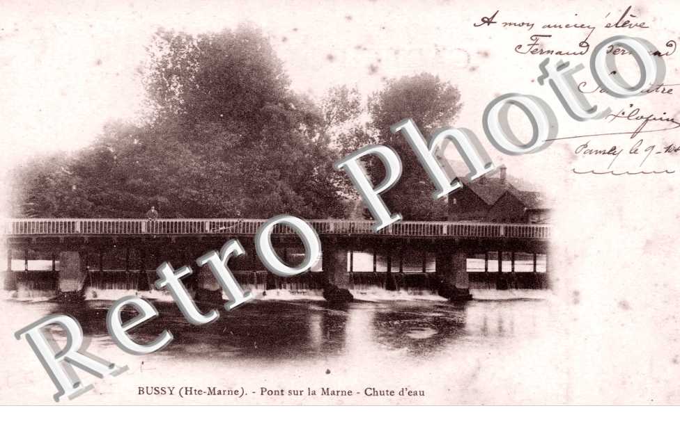 Bussy - Pont sur la Marne - Chute d'eau