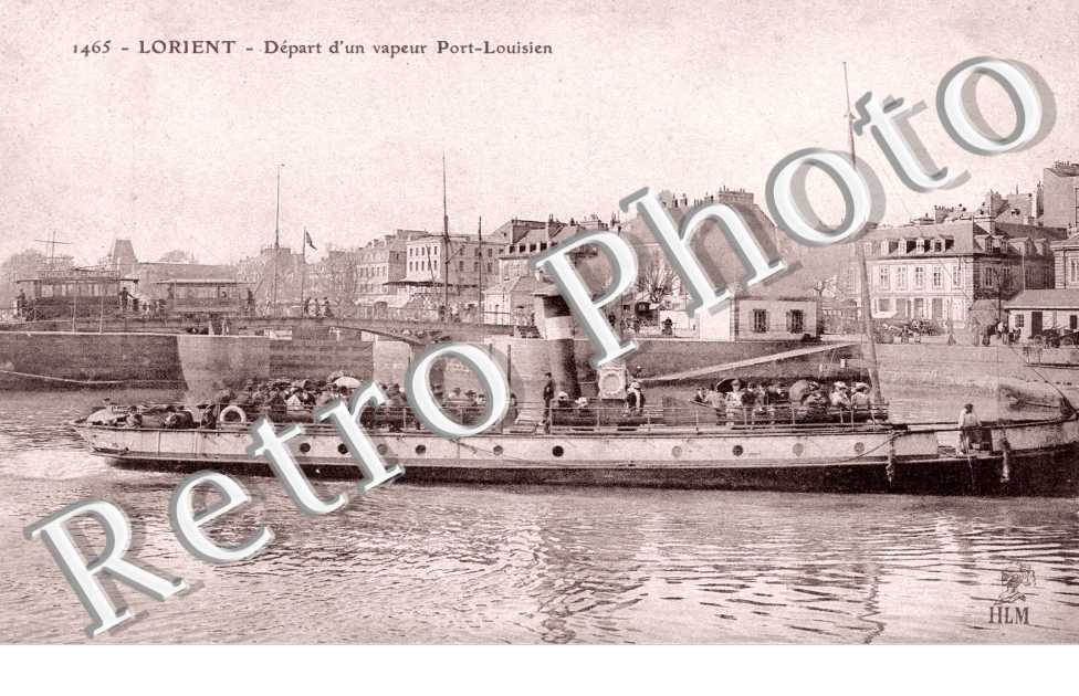 Depart d'un Vapeur Port Louisien